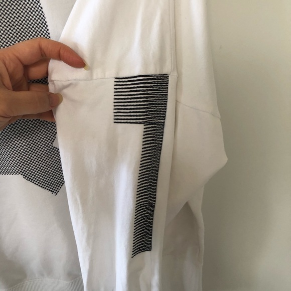 Adidas EQT sweatshirt in retro Y2K 90s design white with green colour - Picture 10 of 11